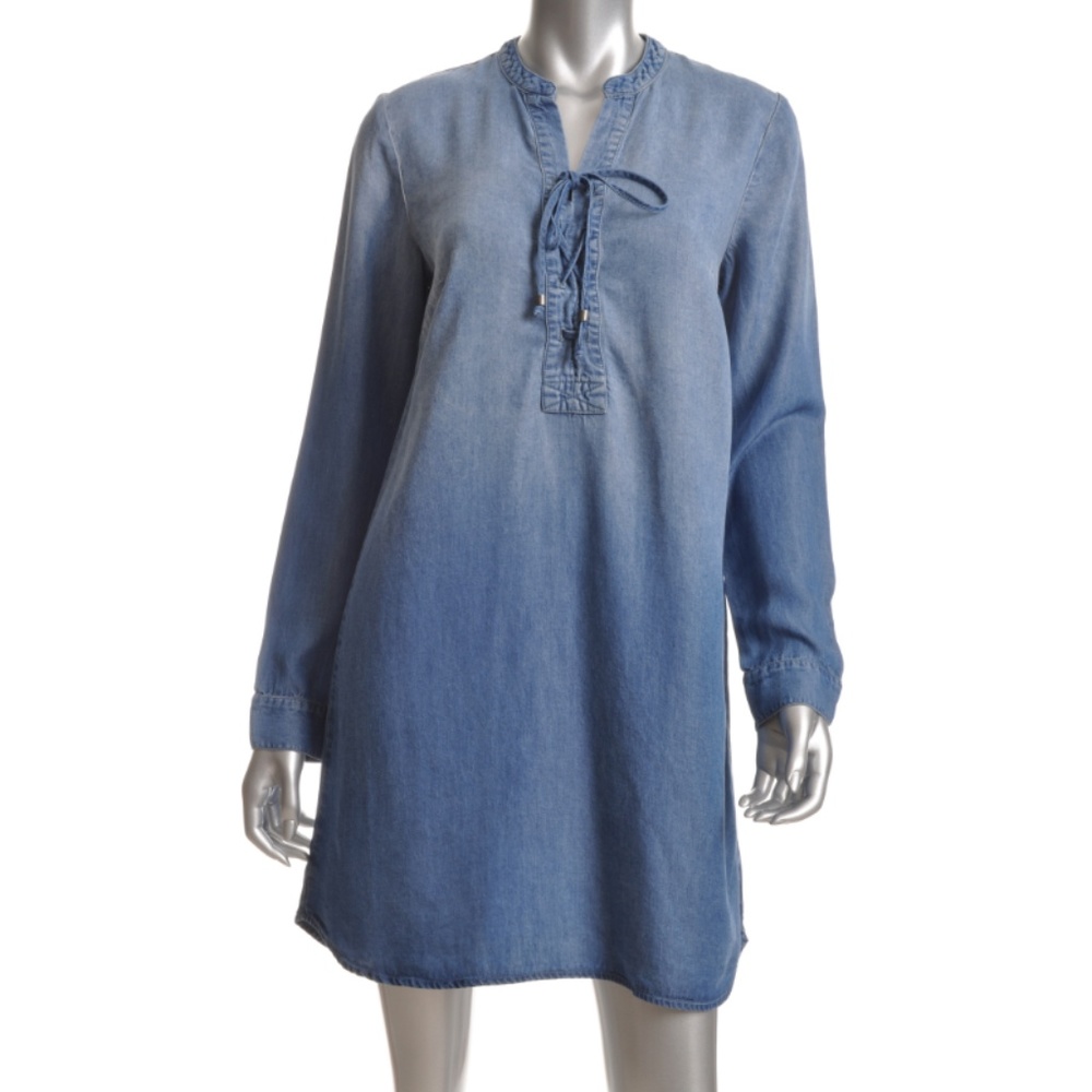 NWT SPLENDID Long Sleeve Jean Shirt Dress